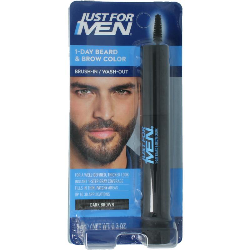 Baard / wenkbrauw donker bruin