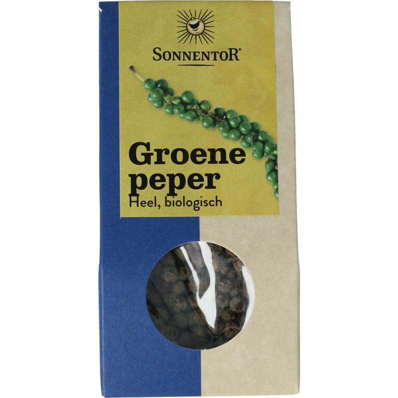 Groene peperkorrels bio