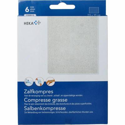 Heka Zalfcompres 7.5 x 10cm steriel