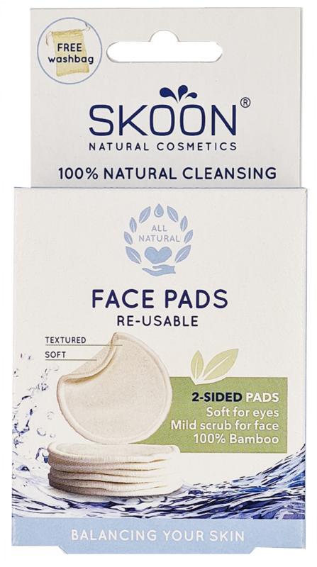 Face pads re-usable 2 sided