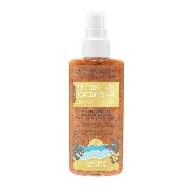 Sun bio shimmering dry oil organic