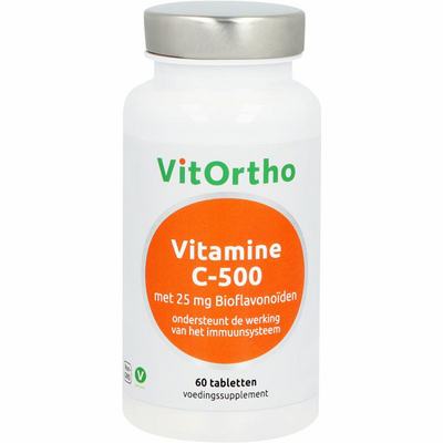 Vitortho Vitamine C-500 met 25 mg bioflavonoiden Vitortho Vitamine C-500 met 25 mg bioflavonoiden