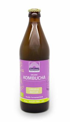 Mattisson Kombucha ginger & matcha double fermented bio Mattisson Kombucha ginger & matcha double fermented bio