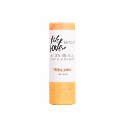 WE LOVE THE PLANET 100% Natural deodorant stick original orange