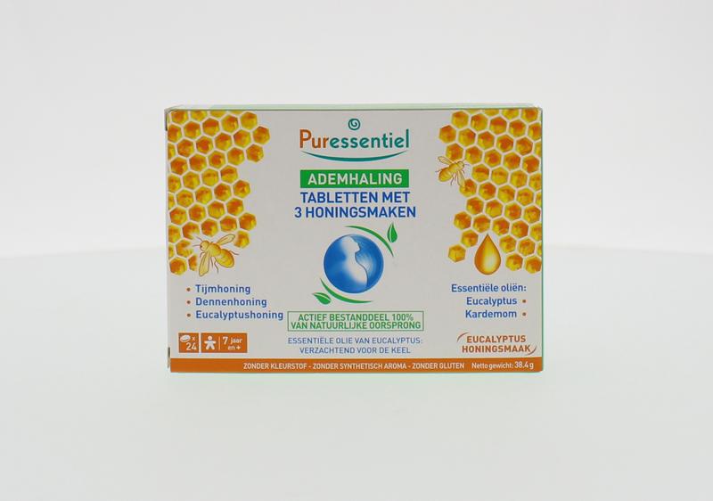 Ademhaling pastilles 3 honingsmaken