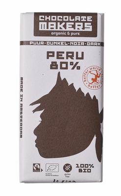 Chocolatemakers Awajun 80% puur fairtrade bio Chocolatemakers Awajun 80% puur fairtrade bio