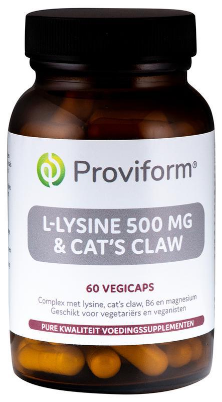 L-Lysine 500 mg & cats claw
