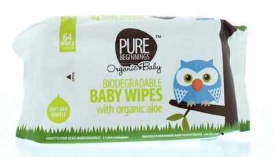 Pure Beginnings Biodegradable baby wipes aloe