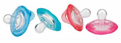 Nuby Natural flex cherry fopspeen 6-36 mnd groen/blauw