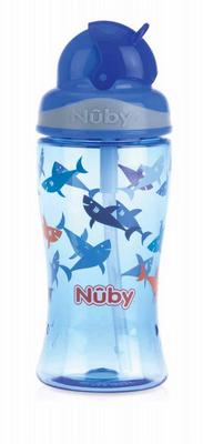 Nuby Flip it beker 360ml blauw 4+ jaar
