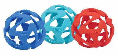Nuby Silicone bijtbal 3 maanden+