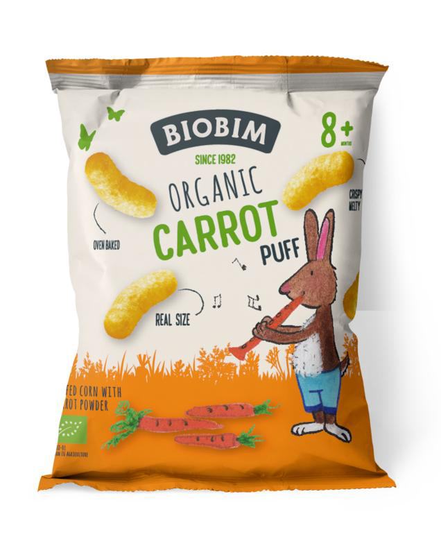 Carrot puff 8+ maanden bio Carrot puff 8+ maanden bio