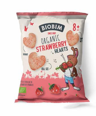 Biobim Strawberry hearts 8+ maanden bio