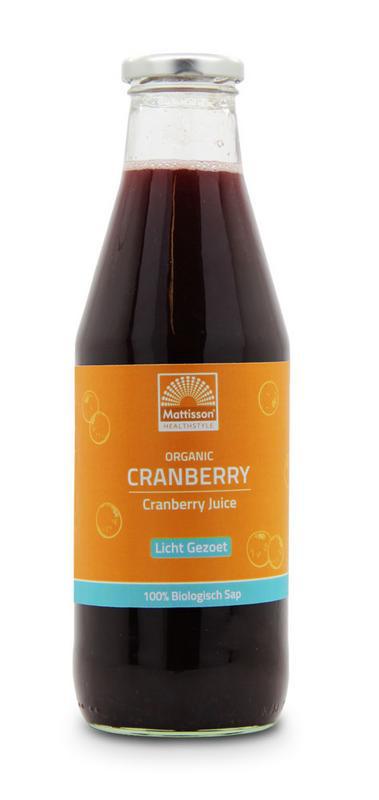 Cranberrysap licht zoet bio