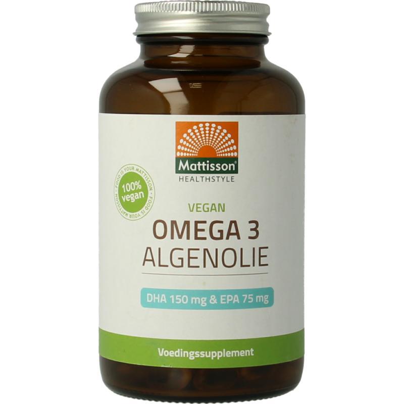 Vegan omega 3 algenolie DHA 150mg EPA 75mg
