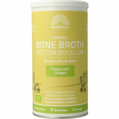 Mattisson Organic beef bone broth botten bouillon bio Mattisson Organic beef bone broth botten bouillon bio