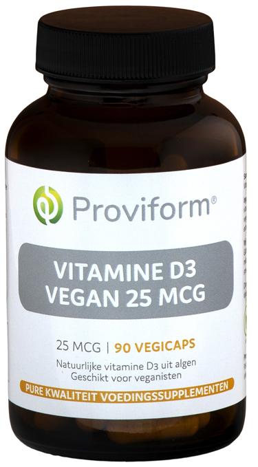 Vitamine D3 vegan 25mcg