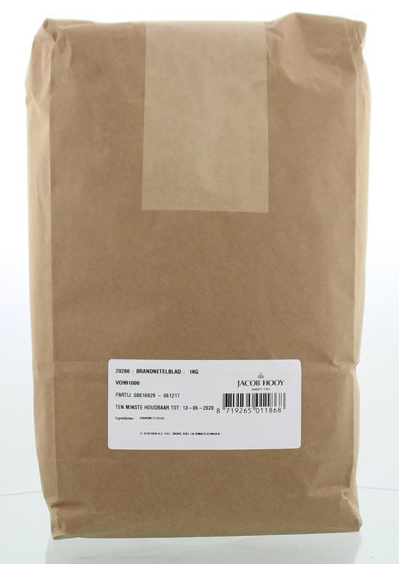 Brandnetelblad gesneden