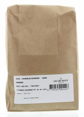 Jacob Hooy Lavasblad gesneden