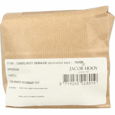 Jacob Hooy Sandelhout lichtrood gemalen