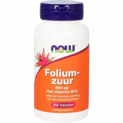 NOW Foliumzuur 800mcg