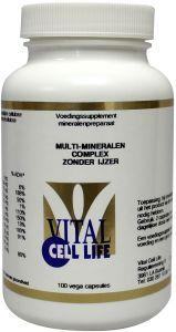 Vital Cell Life Multi mineralen complex zonder ijzer Vital Cell Life Multi mineralen complex zonder ijzer