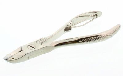 Malteser Nageltang geruite handgreep 12cm nikkel 33