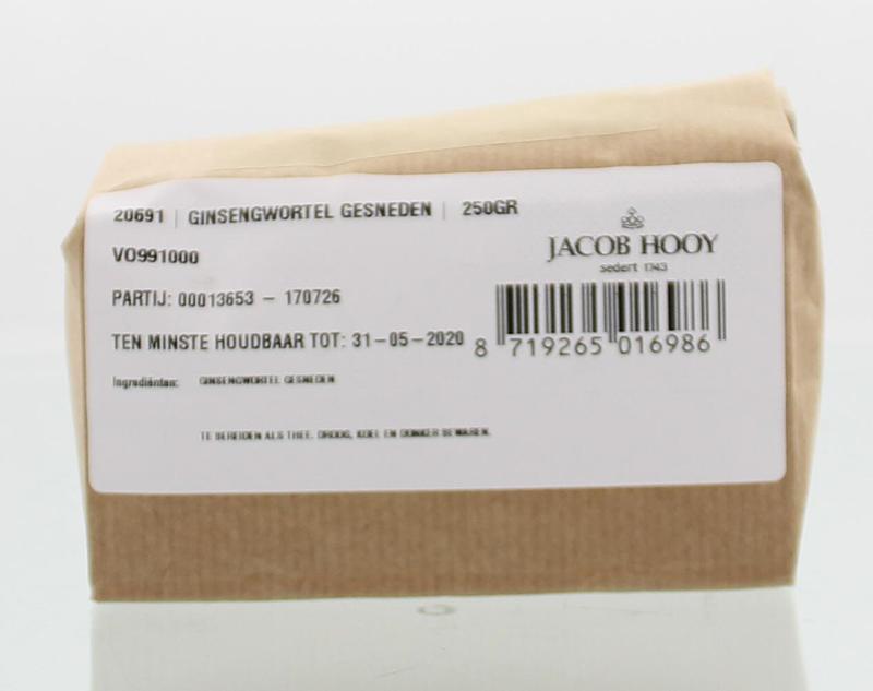 Ginsengwortel gesneden