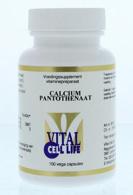 Vital Cell Life Vitamine B5 calciumpantothenaat 200mg Vital Cell Life Vitamine B5 calciumpantothenaat 200mg