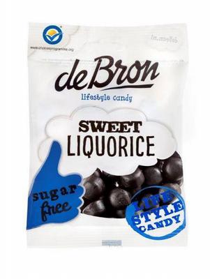 De Bron Zoete dropbolletjes/sweet liquorice suikervrij