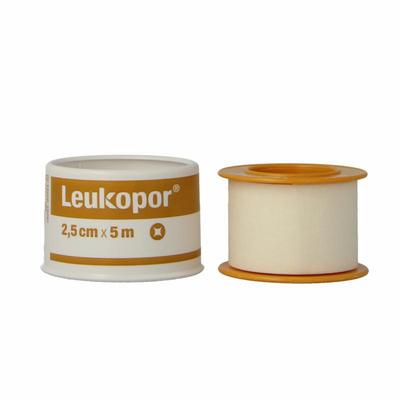 Leukopor Hechtpleister 5 m x 2.50 cm