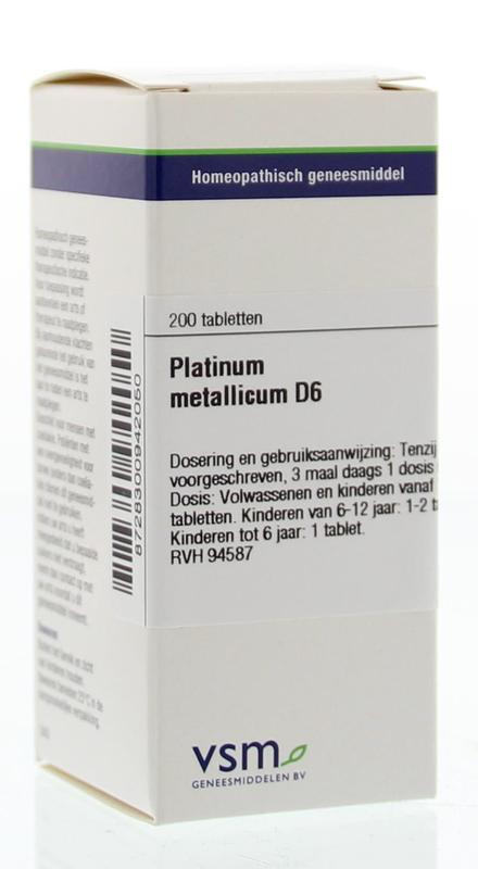 platinum metallicum d6 200gn