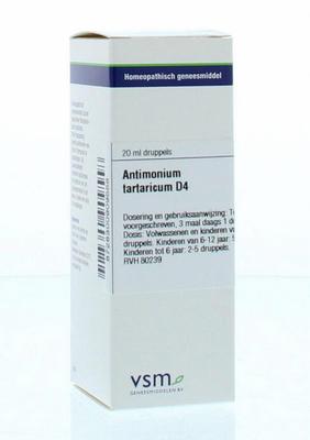 VSM Antimonium tartaricum D4