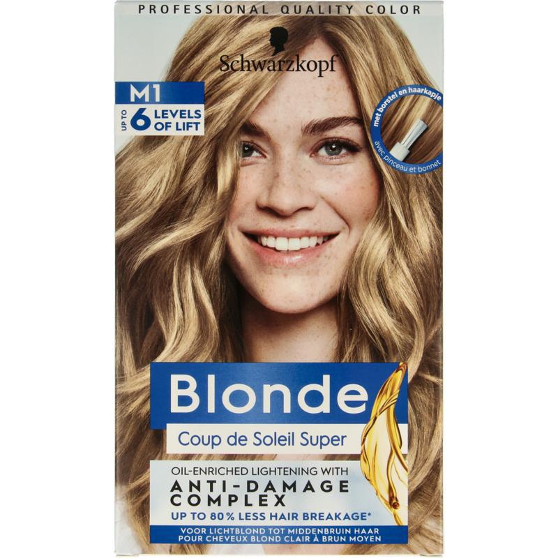 Blonde haarverf coupe de soleil highlighter M1
