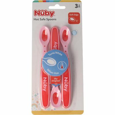 Nuby Warmtegevoelige lepeltjes 3+ maanden assorti