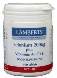 Lamberts Selenium 200mcg met vitamine A C E