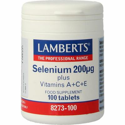 Lamberts Selenium 200mcg met vitamine A C E Lamberts Selenium 200mcg met vitamine A C E