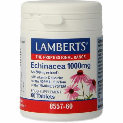 Lamberts Echinacea 1000mg met zink en vitamine C Lamberts Echinacea 1000mg met zink en vitamine C