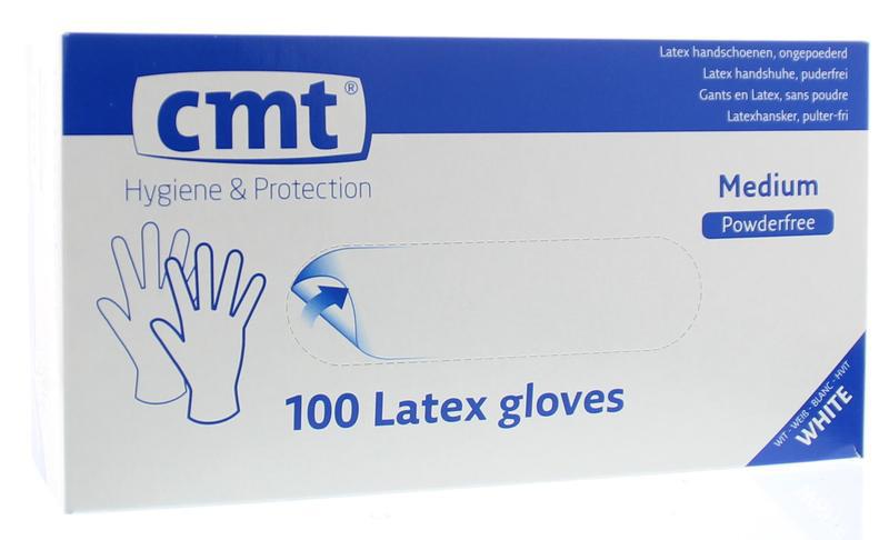 Onderzoekshandschoen latex naturel poedervrij M