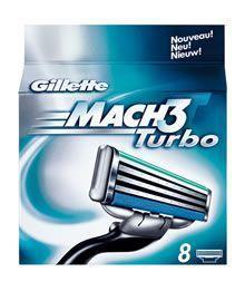 Gillette mesjes mach3 turbo - 8st