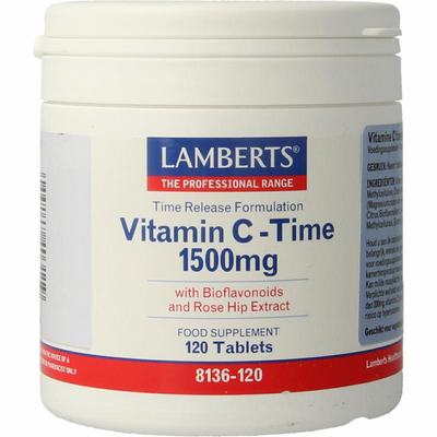 Lamberts Vitamine C 1500 Time release & bioflavonoiden Lamberts Vitamine C 1500 Time release & bioflavonoiden