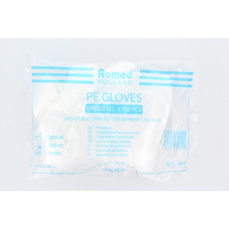 Polyester handschoen ruw