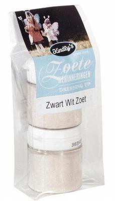 Kindly's Zwart wit potjes zoet 2 x 30 gram