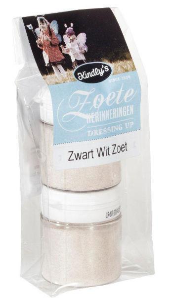 Zwart wit potjes zoet 2 x 30 gram