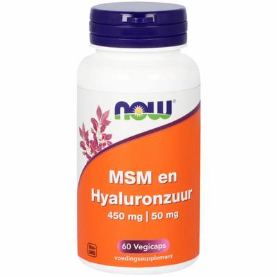 NOW MSM 450mg en hyaluronzuur 50mg