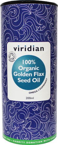organic golden flaxseed oil 200 olie