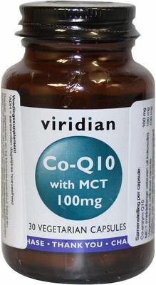 VIRIDIAN co-enzyme q10 100 mg with mct 30 caps