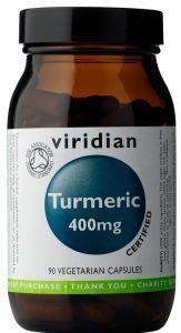 organic turmeric 400mg vir 90cap