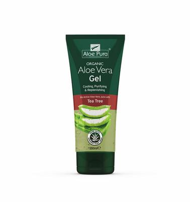 Optima Aloe pura aloe vera gel organic tea tree