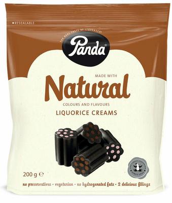 Panda gevulde drop 3 smaken creams 200 gram